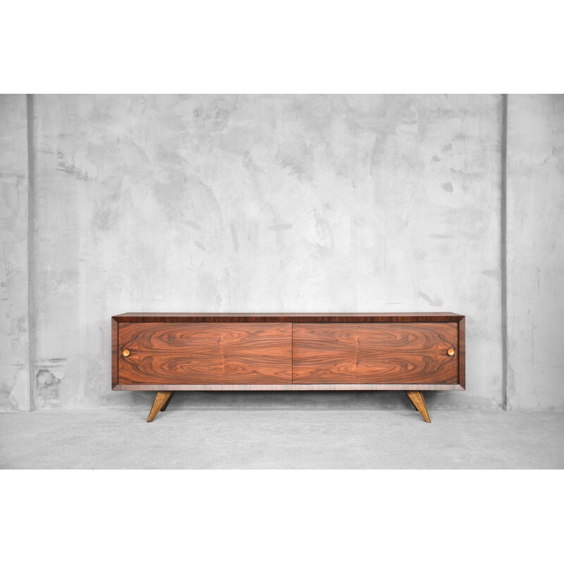 Vintage rosewood & walnut sideboard, 1970s