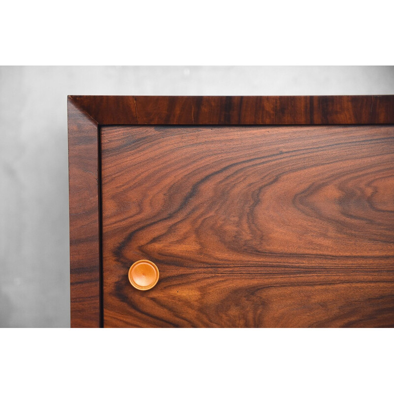 Vintage rosewood & walnut sideboard, 1970s