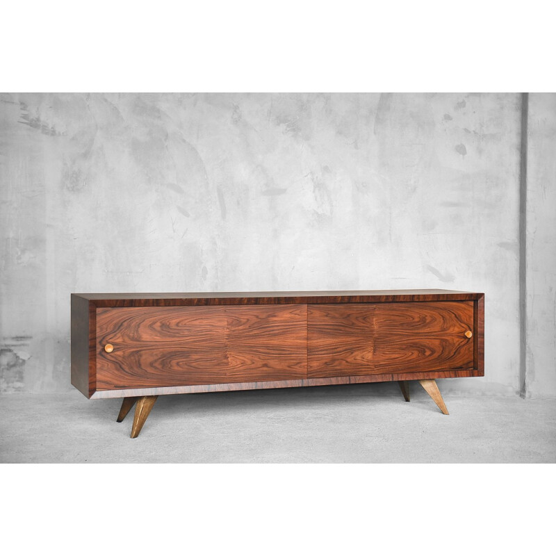 Vintage rosewood & walnut sideboard, 1970s