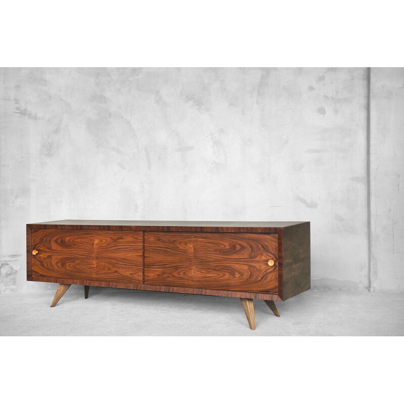 Vintage rosewood & walnut sideboard, 1970s