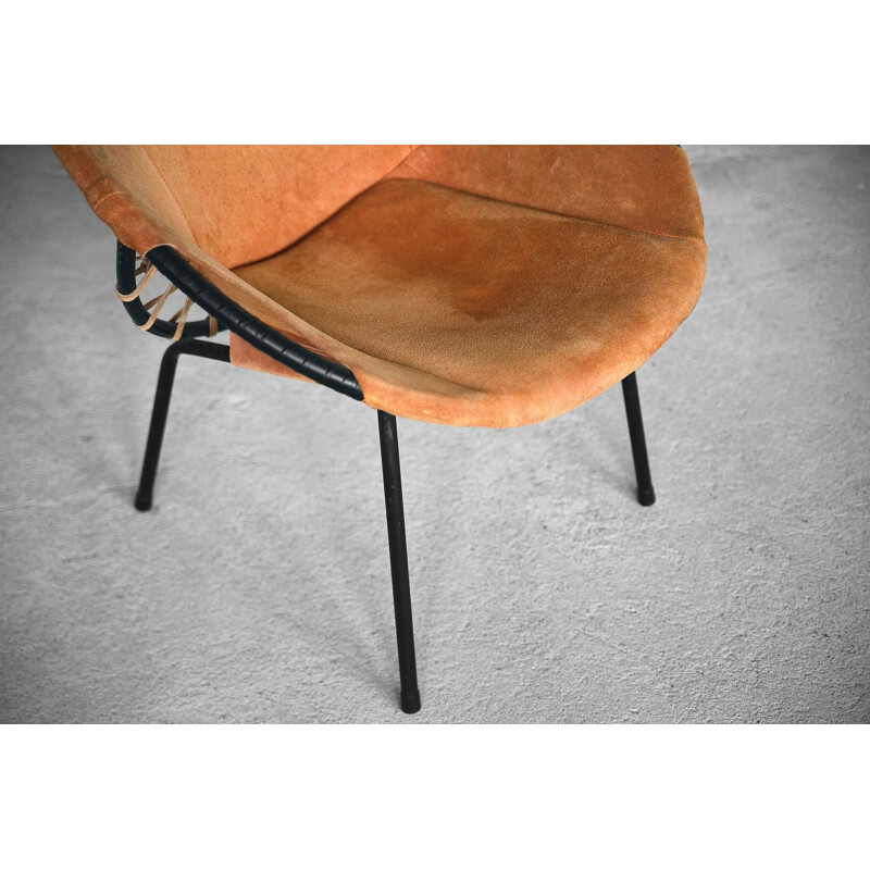 Vintage circle chair by Lusch Erzeugnis for Lusch & Co, Germany, 1960s