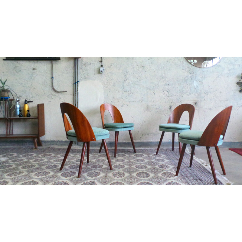 Set of 4 vintage dinning Chairs by Antonin Suman, 1960s