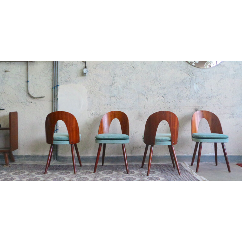 Set of 4 vintage dinning Chairs by Antonin Suman, 1960s