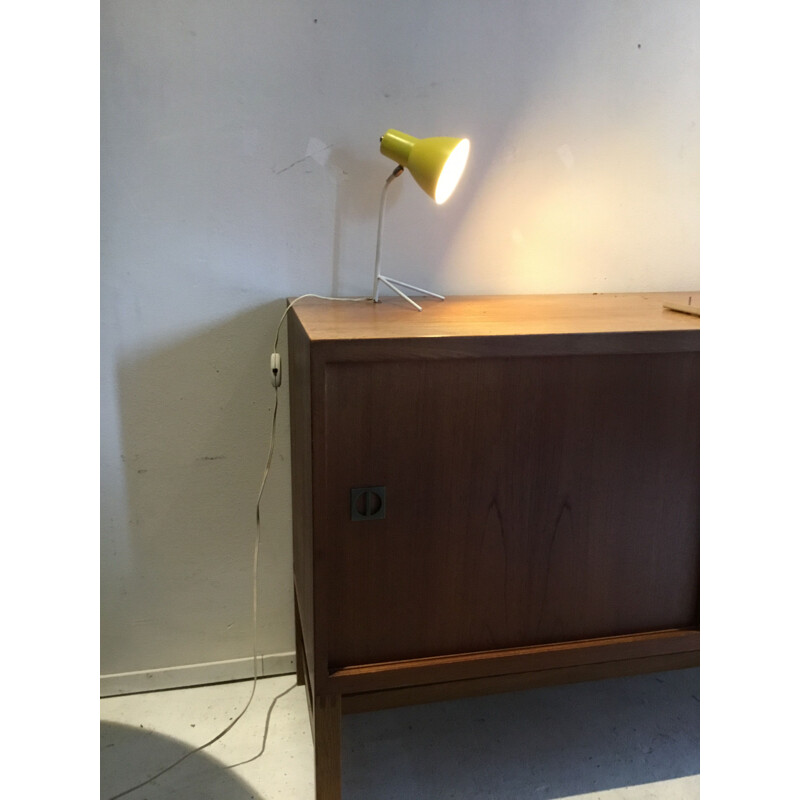 Vintage yellow desk lamp 