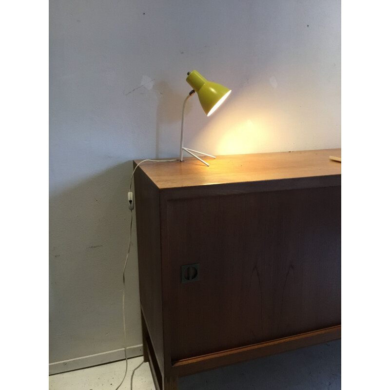 Lampe de bureau vintage jaune 