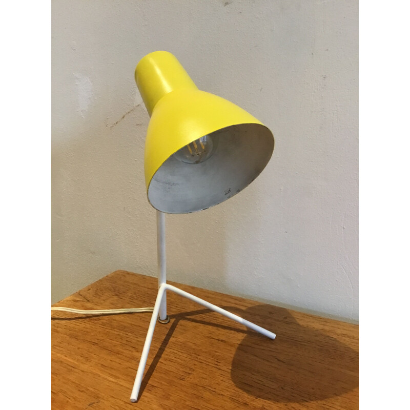 Lampe de bureau vintage jaune 