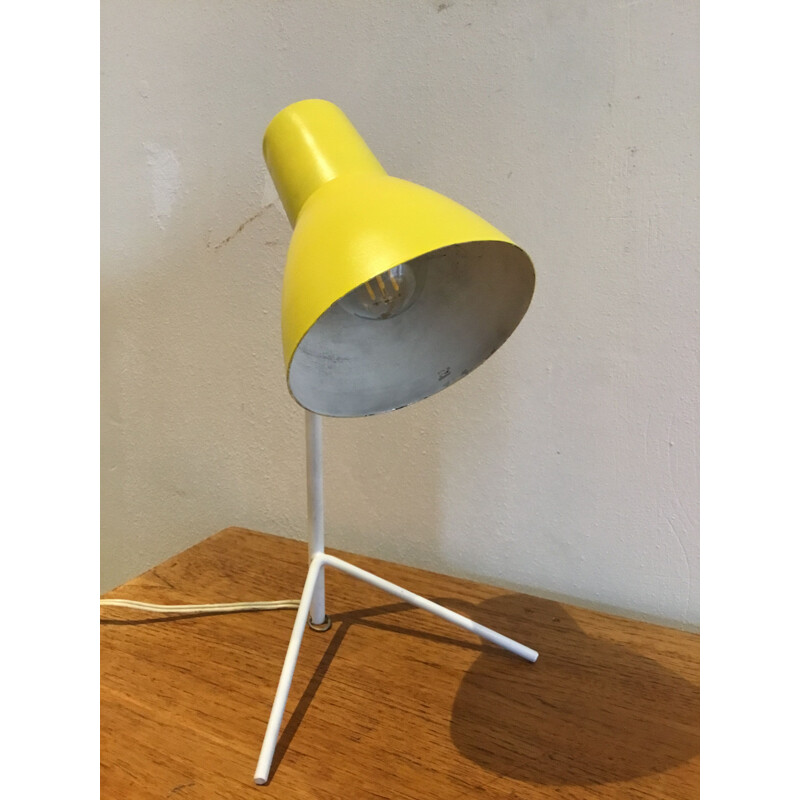 Vintage yellow desk lamp 