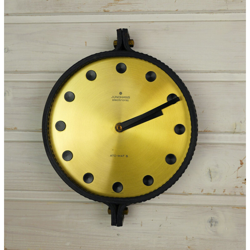 Horloge Vintage Electromechanical Ato-Mat S de Junghans, Allemagne 1960