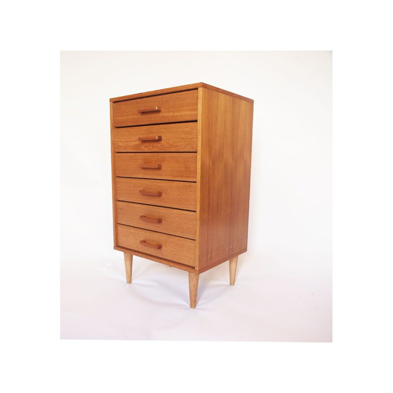 Vintage Danish chest of drawers in Teak, 1960