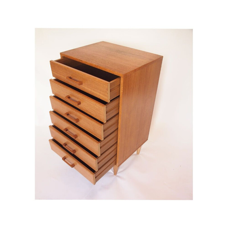 Vintage Danish chest of drawers in Teak, 1960