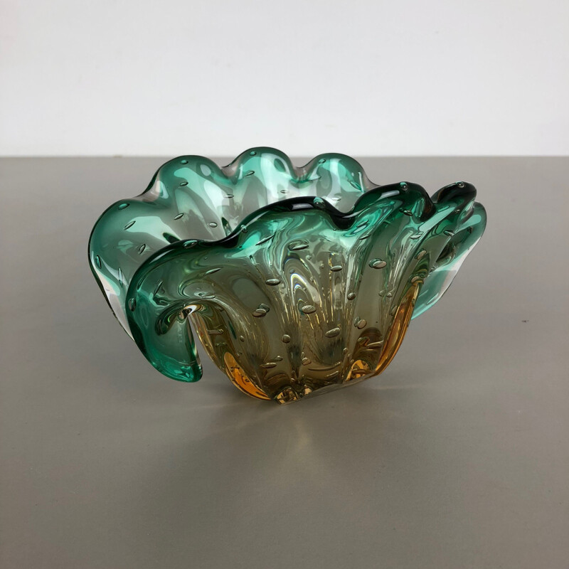 Cuenco vintage de cristal de Murano, 1970