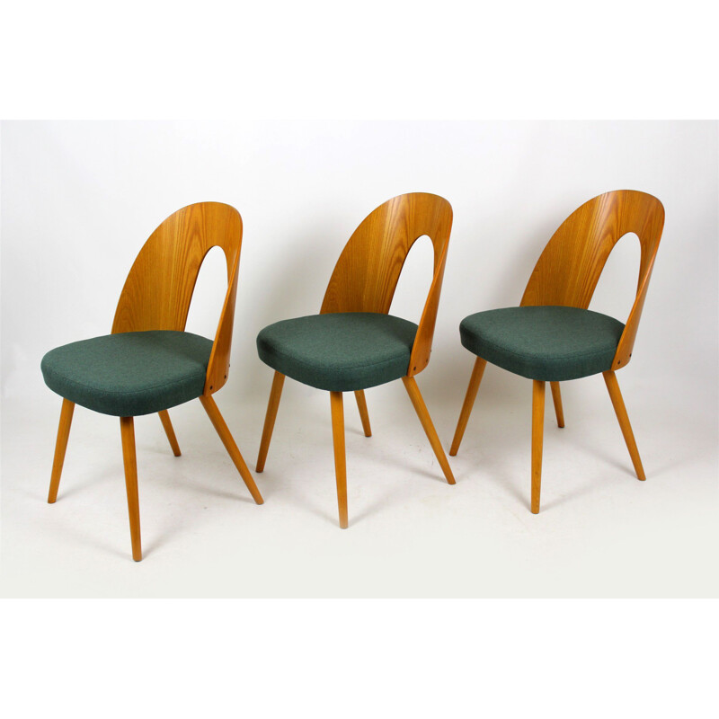 Suite de 3 chaises vintage par Antonin Suman pour Mier, 1966