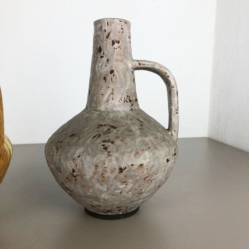 Ensemble de 2 vases en céramique vintage de Heinz Siery pour Carstens Tonnieshof, Allemagne, 1970