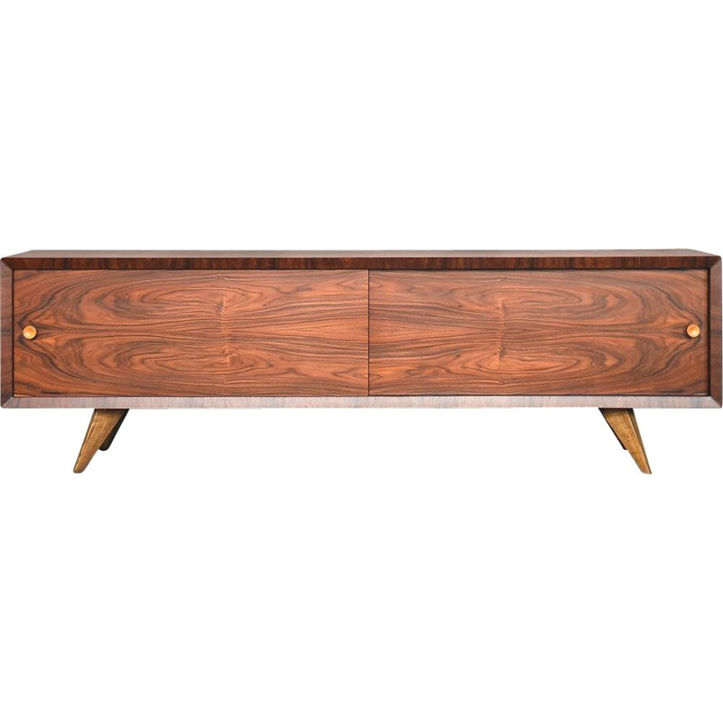 Vintage rosewood & walnut sideboard, 1970s