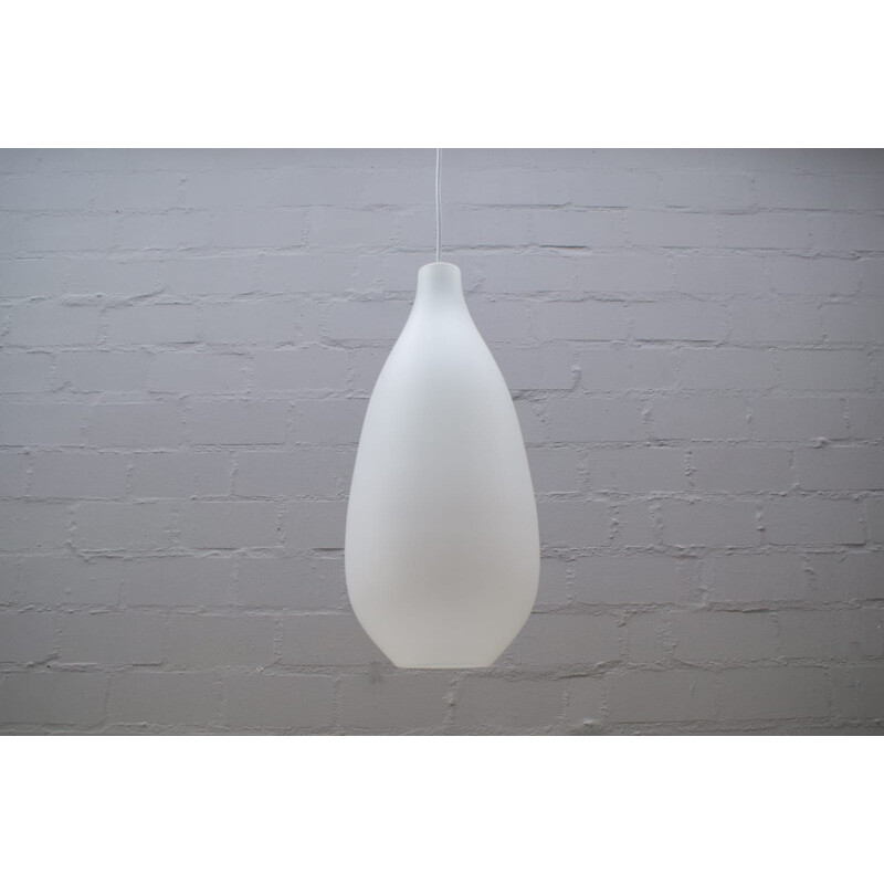 Vintage opaline glass ceiling lamp by Aloys F. Gangkofner for Peill & Putzler, Germany 1960