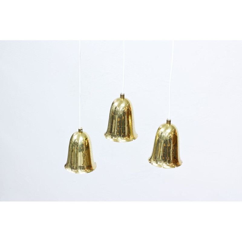 Set of 3 vintage hanging lamp by Boréns, 1950s