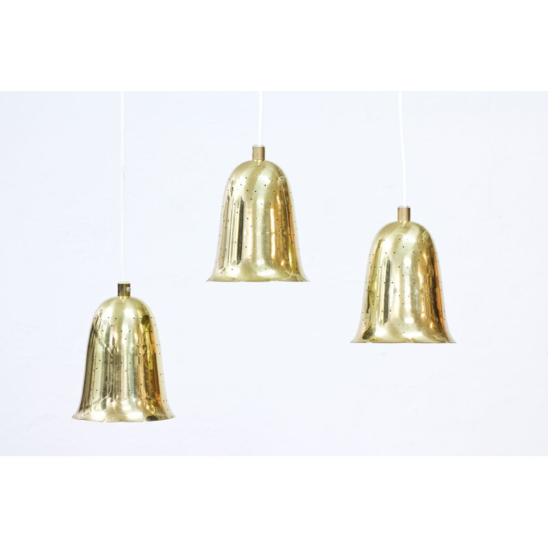 Set of 3 vintage hanging lamp by Boréns, 1950s