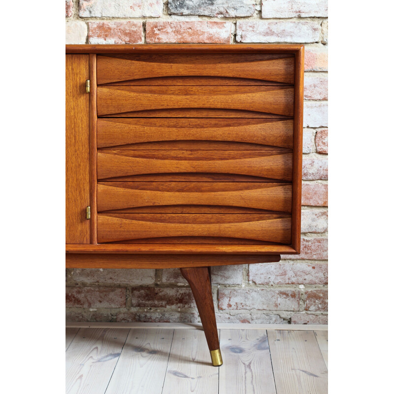 Vintage teak sideboard, scandinavian design by Sven Andersen, Norway, 1950s