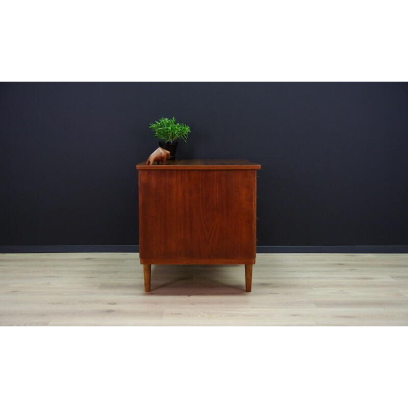 Vintage danish teak desk, 1970s