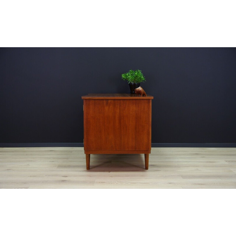 Vintage danish teak desk, 1970s