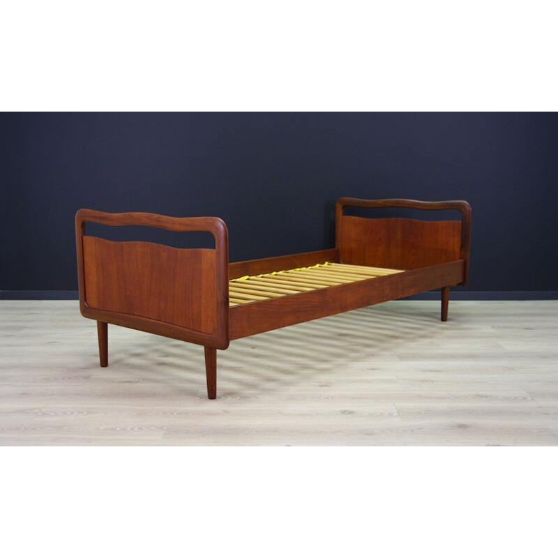 Danish teak vintage bed, 1970s