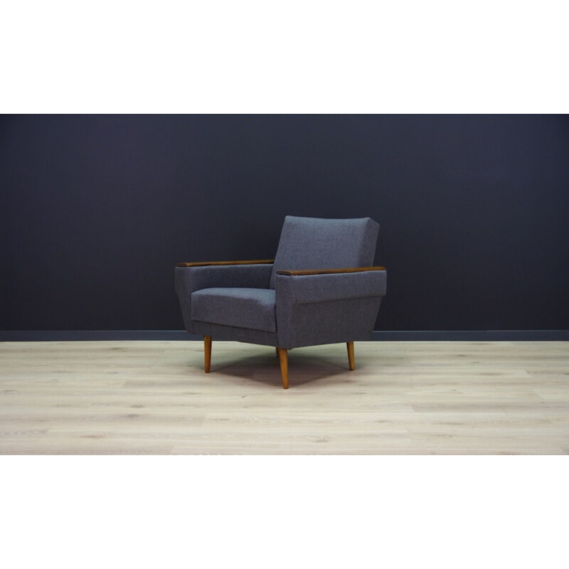 Fauteuil vintage scandinave en hêtre, 1970