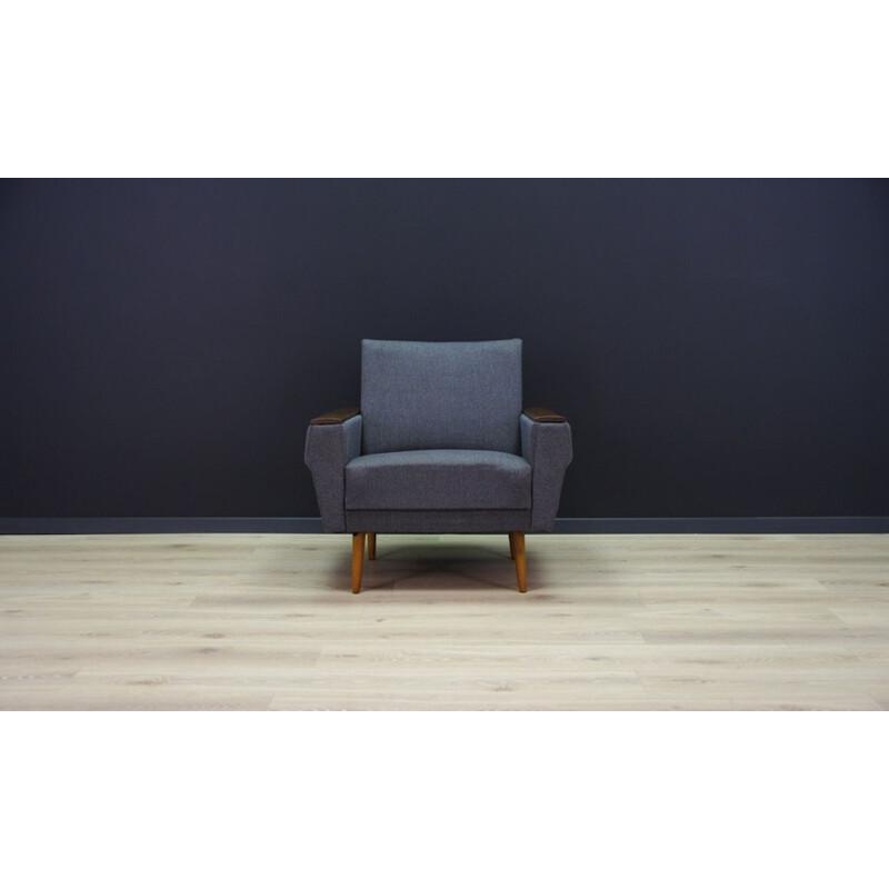 Beech scandinavian vintage armchair, 1970s