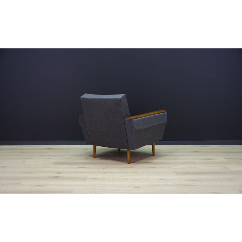 Beech scandinavian vintage armchair, 1970s