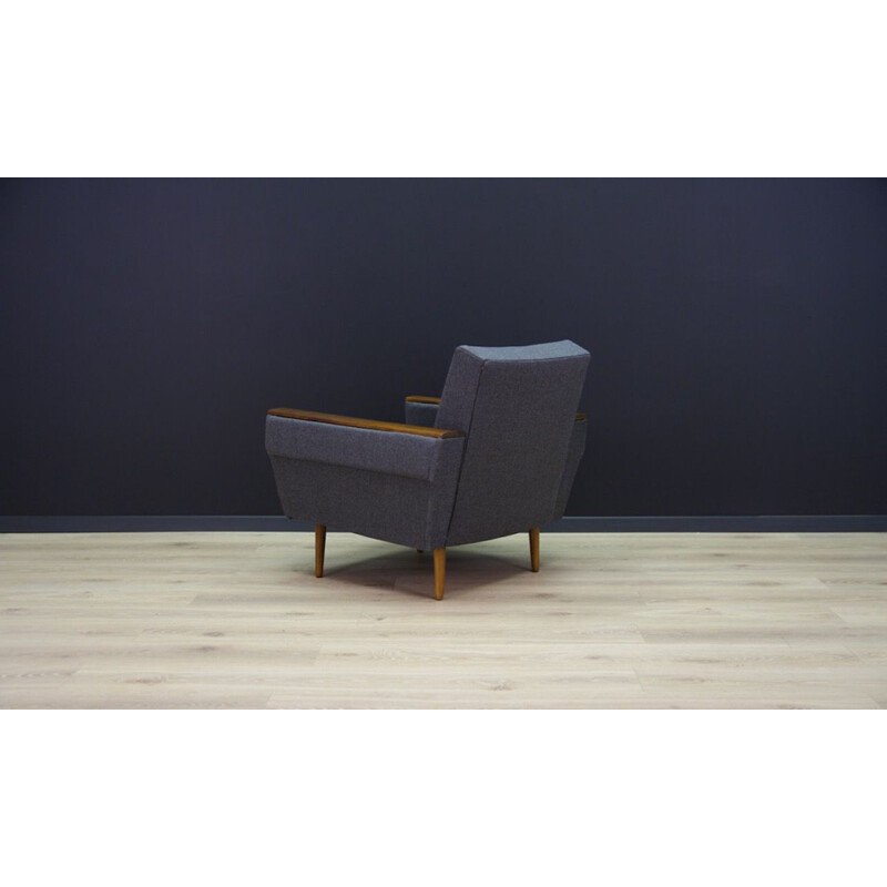 Beech scandinavian vintage armchair, 1970s