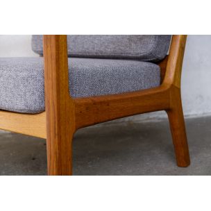 Vintage Danish armchair in teak by Ole Wanscher for P. Jeppesens Møbelfabrik, 1960s