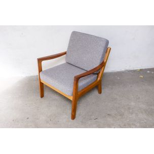 Vintage Danish armchair in teak by Ole Wanscher for P. Jeppesens Møbelfabrik, 1960s