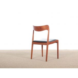 Suite de 6 chaises vintage scandinaves en teck 