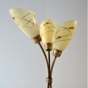 Lampe de table vintage en laiton 1950