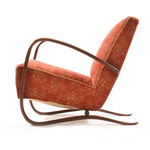 Ensemble de 2 fauteuils en tissu et bois, Jindrich HALABALA - 1940