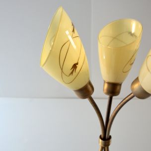 Vintage table lamp in brass 1950s