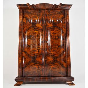 Armoire vintage Art Déco en noyer, 1940