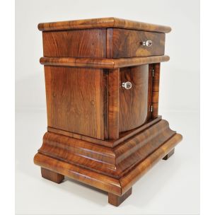 Vintage Art Deco night stand in walnut 1940s