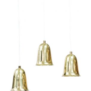 Set of 3 vintage hanging lamp by Boréns, 1950s