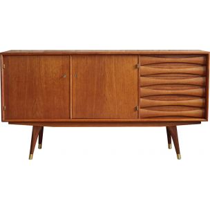 Vintage teak sideboard, scandinavian design by Sven Andersen, Norway, 1950s