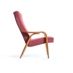 Pair of vintage pink armchairs - 1960s