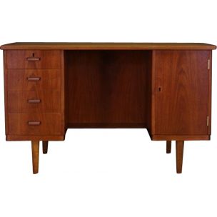 Vintage danish teak desk, 1970s