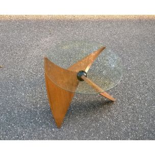 Vintage propeller coffee table, 1950