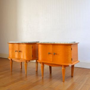 Pair of vintage bedside tables, 1950s