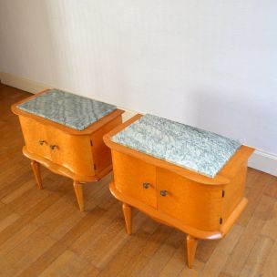 Pair of vintage bedside tables, 1950s