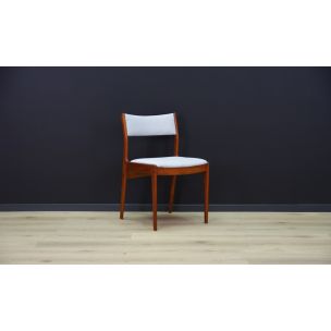 Suite de 4 chaises vintage scandinaves en teck , 1960-1970