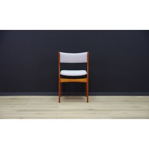 Suite de 4 chaises vintage scandinaves en teck , 1960-1970