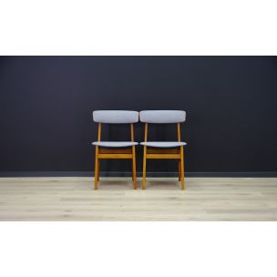 Ensemble de 2 chaises vintage en bois de hêtre par Farstrup, Danemark, 1960-70