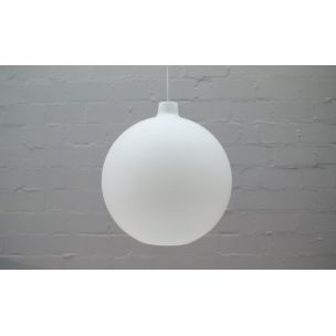 Vintage opaline glass lamp "Globe" by Aloys F. Gangkofner for Peill & Putzler, 1960s