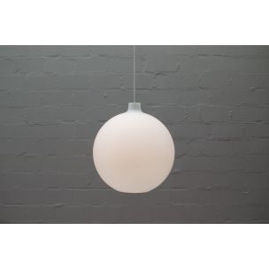 Vintage opaline glass lamp "Globe" by Aloys F. Gangkofner for Peill & Putzler, 1960s