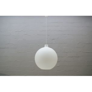 Vintage opaline glass lamp "Globe" by Aloys F. Gangkofner for Peill & Putzler, 1960s